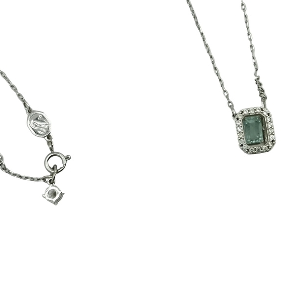 Swarovski Millenia Necklace Ice-Blue Octagon-Cut Crystal Pendant - Picture 2 of 5